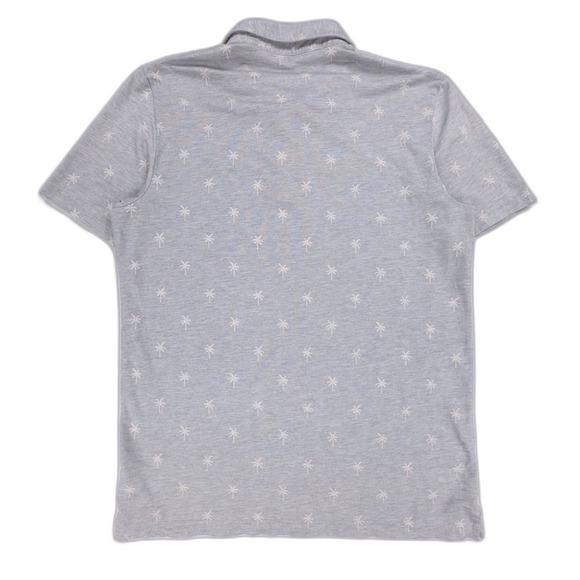 TRAVIS MATHEW In Flight Golf Polo Gray Pam Tree Hawaiian Resort Casual Shirt - Picture 5 of 7